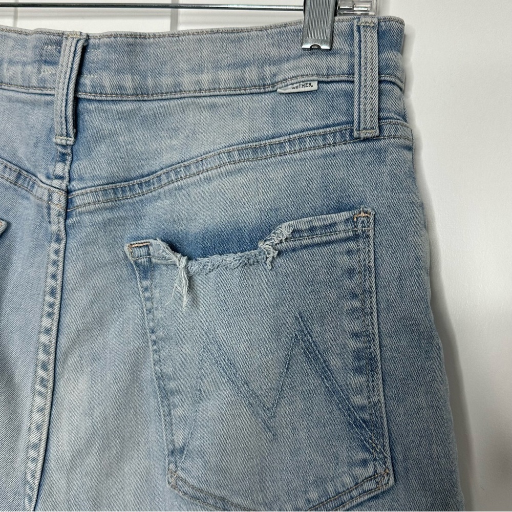 MOTHER The Pixie Tomcat Ankle Jeans In Nature Of The Game 30 10 distressed high - Picture 10 of 16